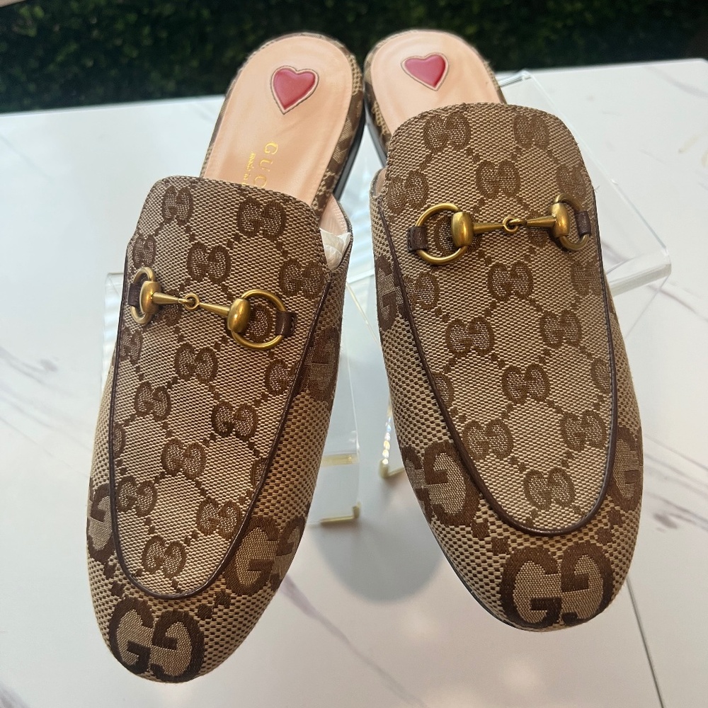 GUCCI WOMEN'S JUMBO GG PRINCETOWN SLIPPER